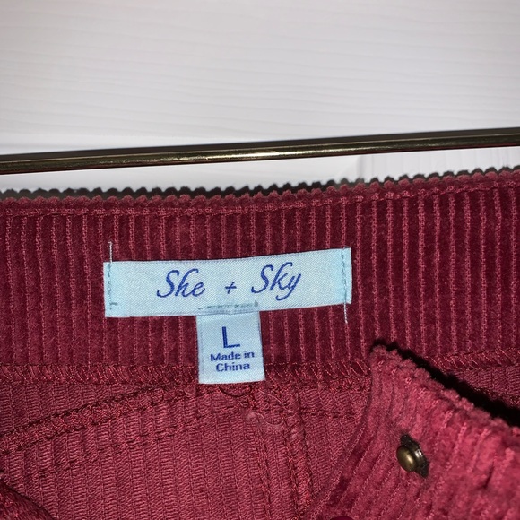 She and Sky Corduroy Skirt - Picture 4 of 4